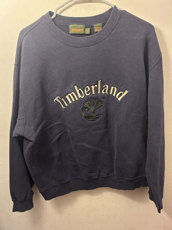 Timberland Other - Vintage Timberland Weathergear Embroidered Logo Sweatshirt Navy Blue Size Large